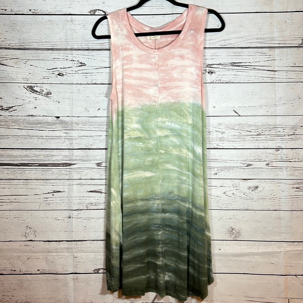 CUPIO Tie Dye Ombré Tank Top Dress